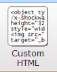 Weebly Custom HTML element