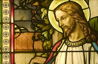 Jesus stained glass