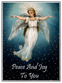 Peace And Joy Angel at Christmas